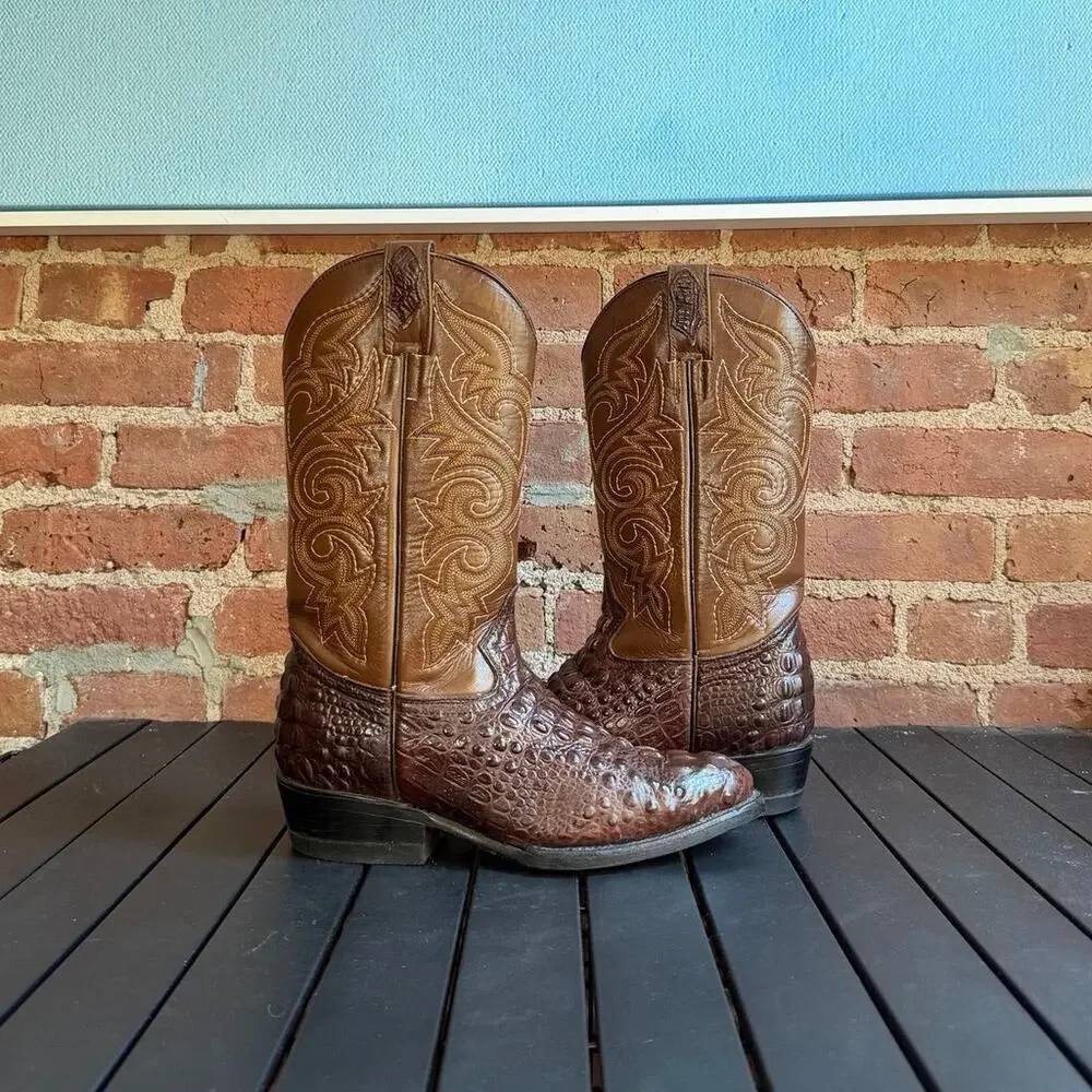 Mexican Exotic Alligator Men's Cowboy Boots